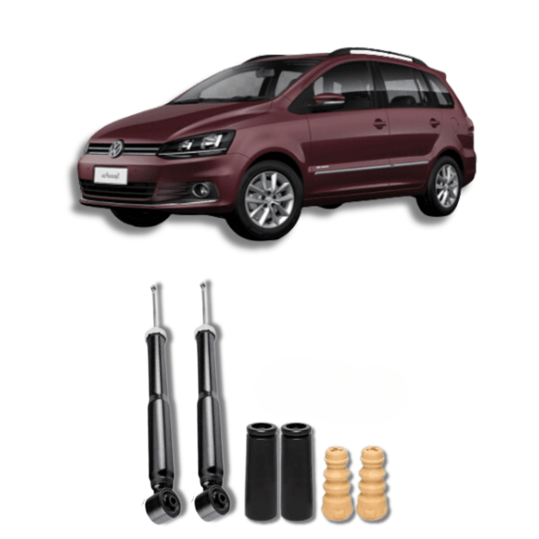 Amortecedor Traseiro SpaceFox 2003 Até 2018 com Kit de Batentes e Guarda-Pó - Remanufaturado