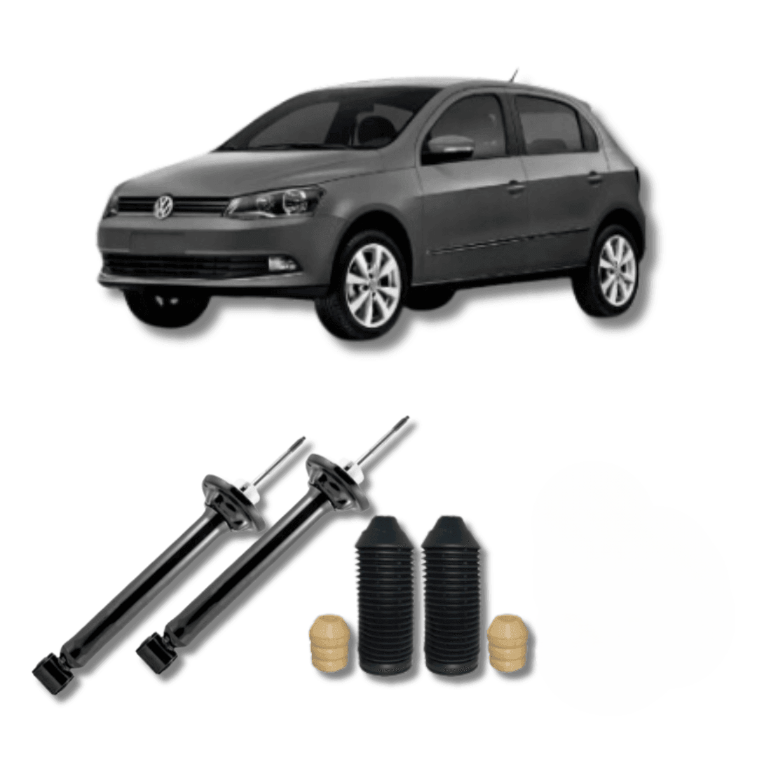 Amortecedor Traseiro Gol G5/G6 2008 Até 2016 com Kit de Batentes e Guarda-Pó - Remanufaturado