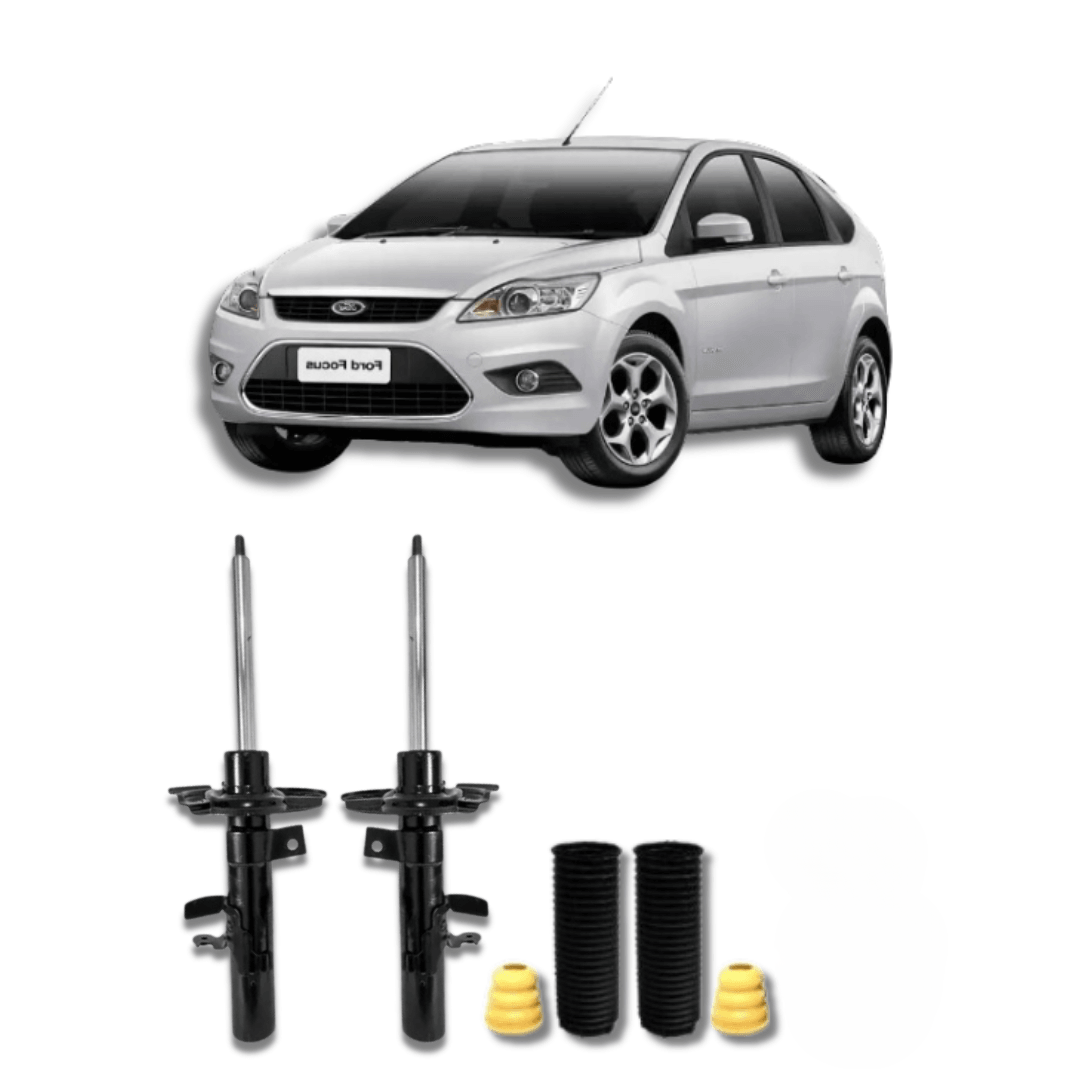 Amortecedores Dianteiros com Kit de Batentes e Guarda-Pó Ford Focus 2014 até 2019 - Remanufaturado