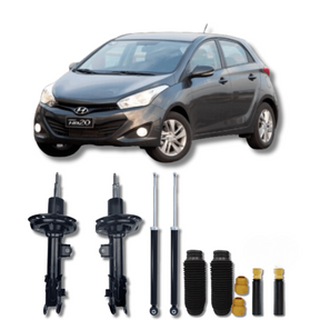 Kit Completo de Amortecedores Dianteiros e Traseiros com Acessórios Hyundai HB20 2012 Até 2019 - Remanufaturado