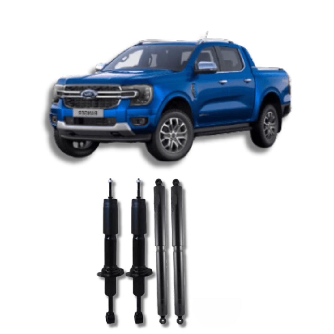 Kit Completo de Amortecedores Dianteiros e Traseiros com Kits de Batentes e Guarda-Pó Ford Ranger 2012 até 2023 - Remanufaturado