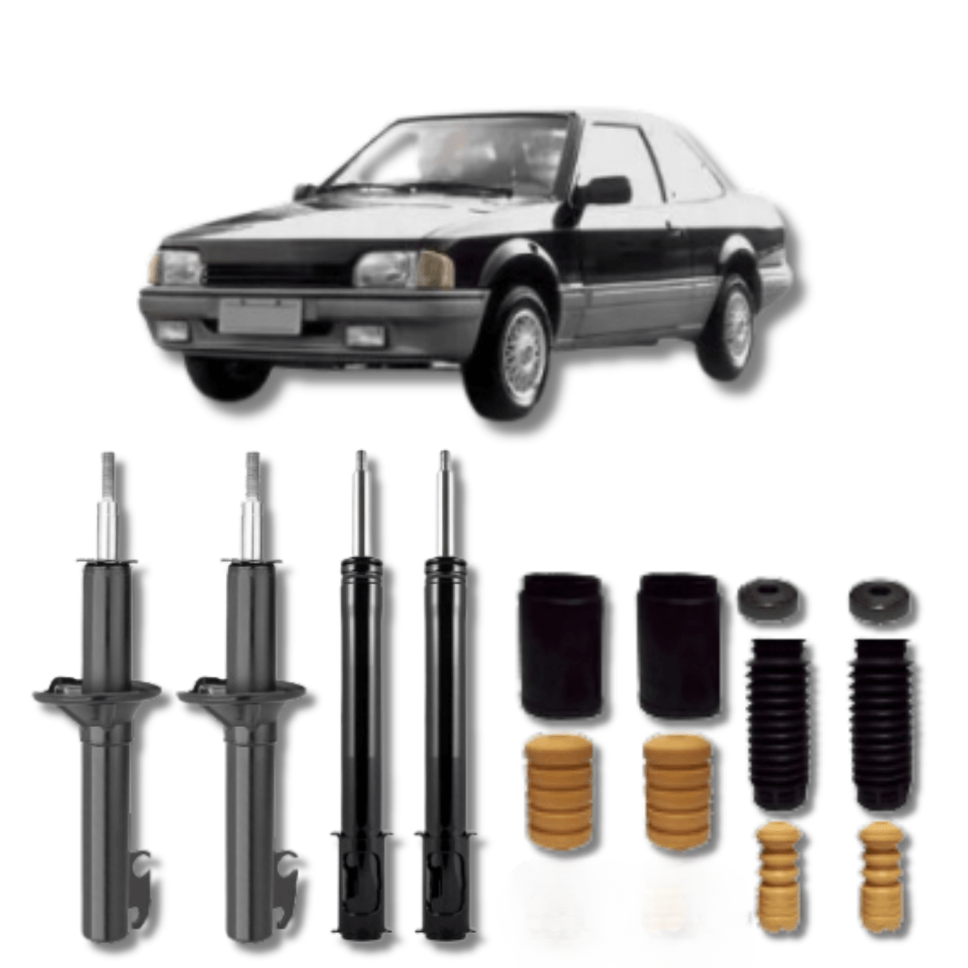 Kit Completo de Amortecedores Dianteiros e Traseiros com Batentes e Guarda-Pó Ford Escort/Verona Até 1992 e Hobby Até 1996 - Remanufaturado