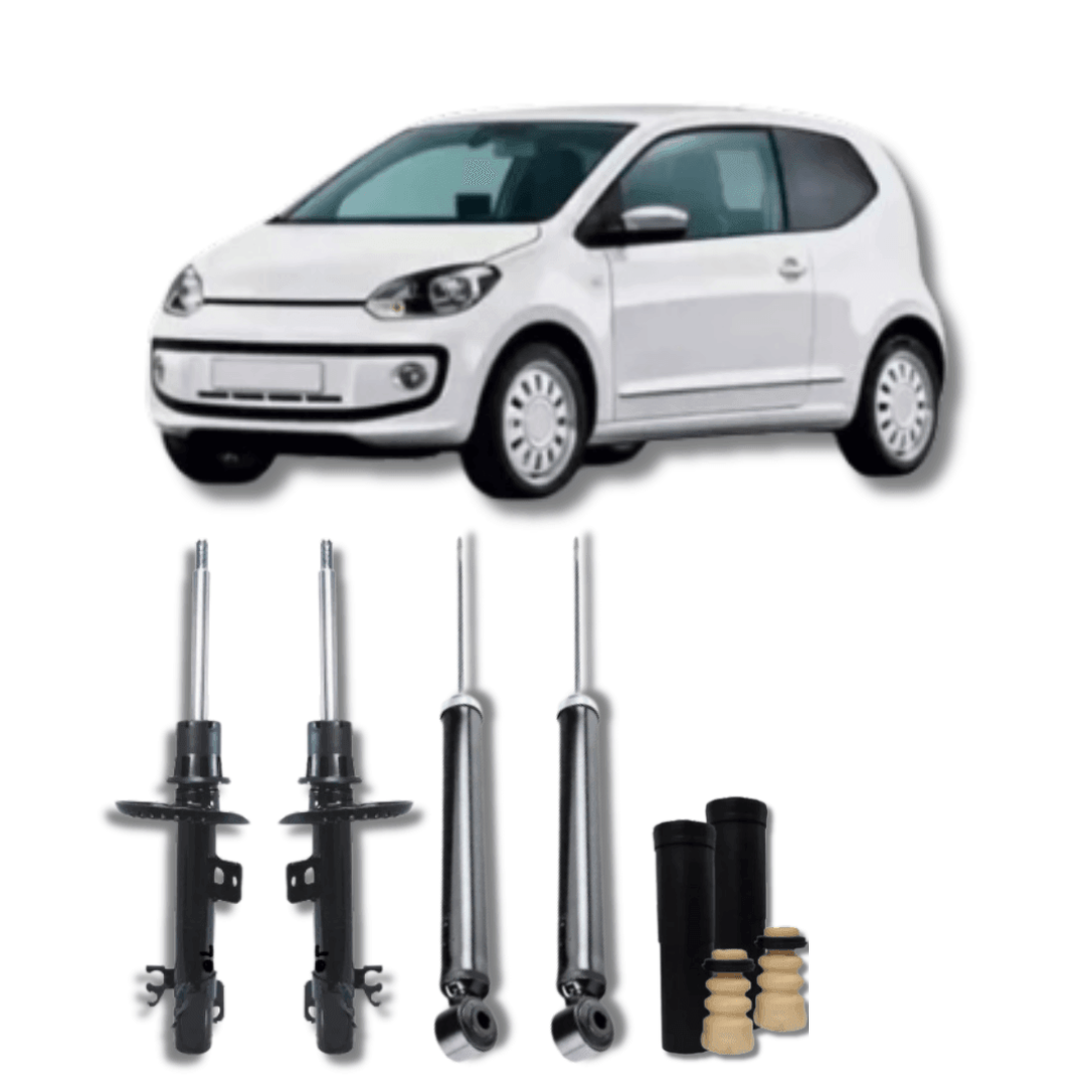 Kit Completo de Amortecedores Dianteiros e Traseiros com Kit de Batentes e Guarda-Pó Up 2014 Até 2017 - Remanufaturado