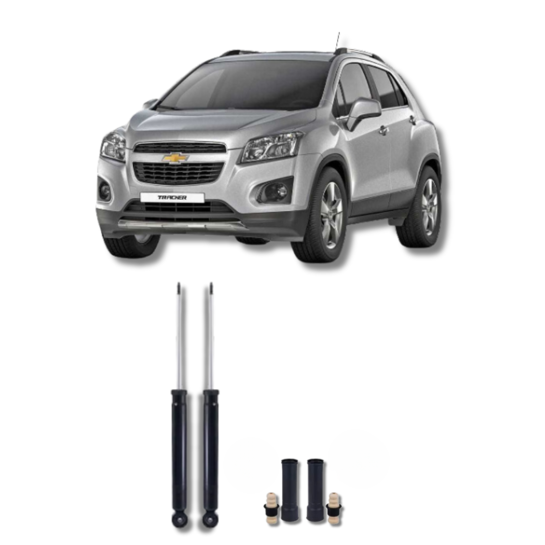 Amortecedores Traseiros com Kit de Batentes e Guarda-Pó Chevrolet Tracker 2013 até 2020 - Remanufaturado