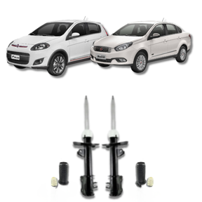 Amortecedores Dianteiros com Kit de Batentes e Guarda-Pó Novo Palio/Grand Siena 2012 Até 2021 - Remanufaturado