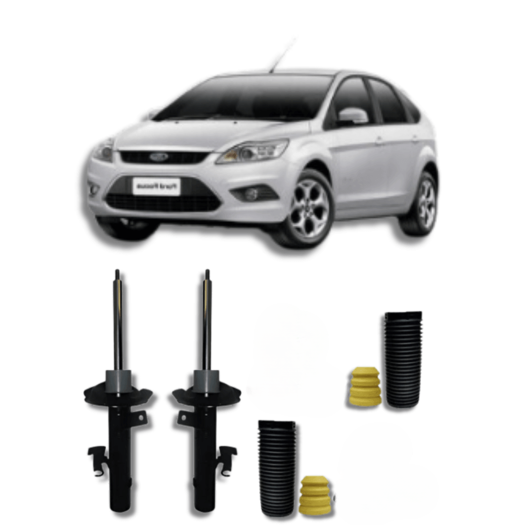 Amortecedores Dianteiros com Kit de Batentes e Guarda-Pó Ford Focus 2009 até 2013 - Remanufaturado