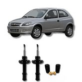Amortecedores Dianteiros Corsa Celta 2000 Até 2015 com Kit de Batentes e Guarda-Pó - Remanufaturado