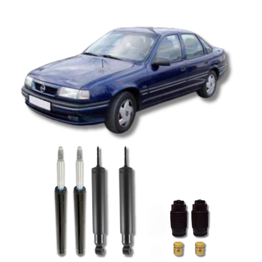 Kit Completo de Amortecedores Dianteiros e Traseiros com Kits de Batentes e Guarda-Pó Vectra 1988 Até 1995 - Remanufaturado