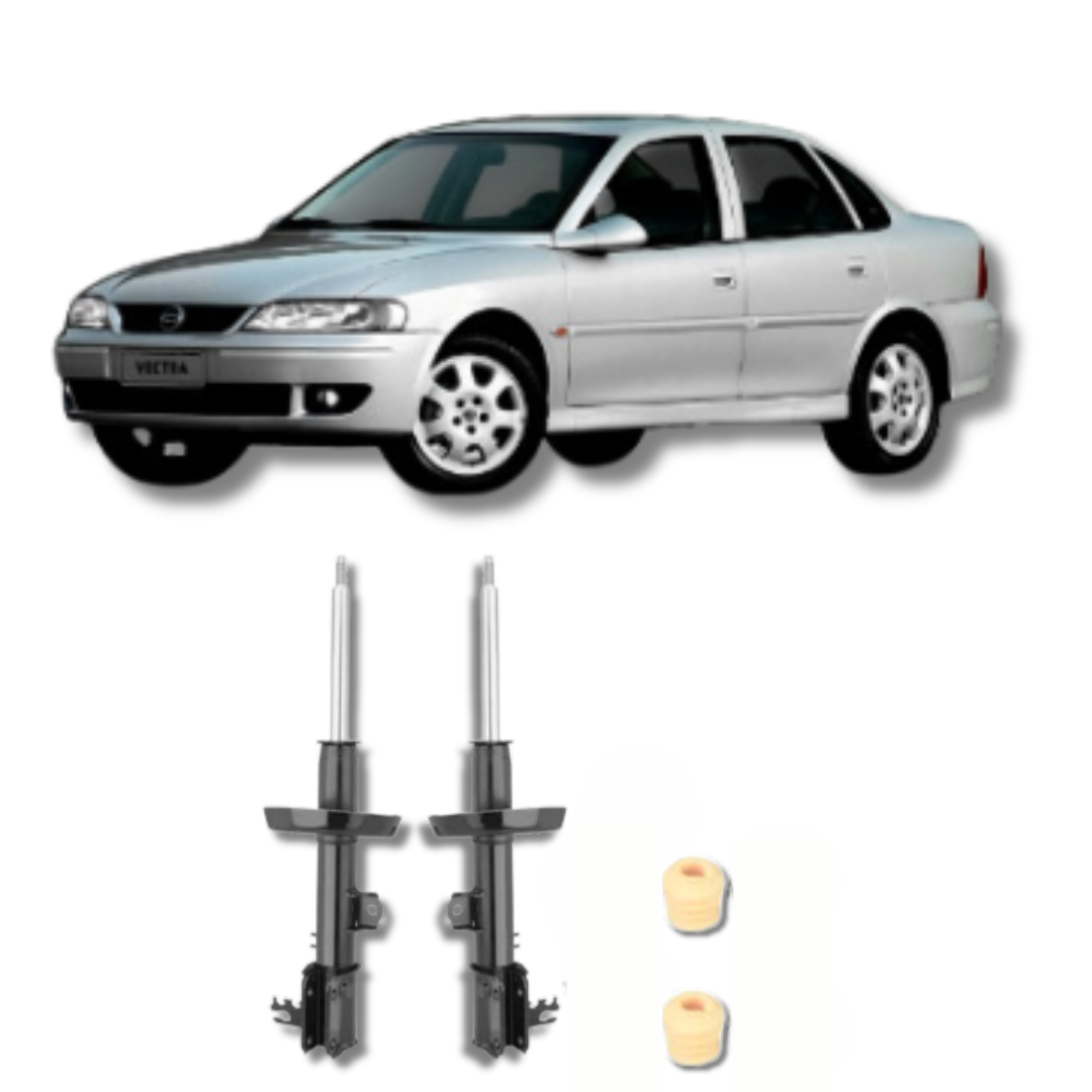 Amortecedores Dianteiros com Kit de Batentes e Guarda-Pó Vectra 1996 Até 2005 - Remanufaturado