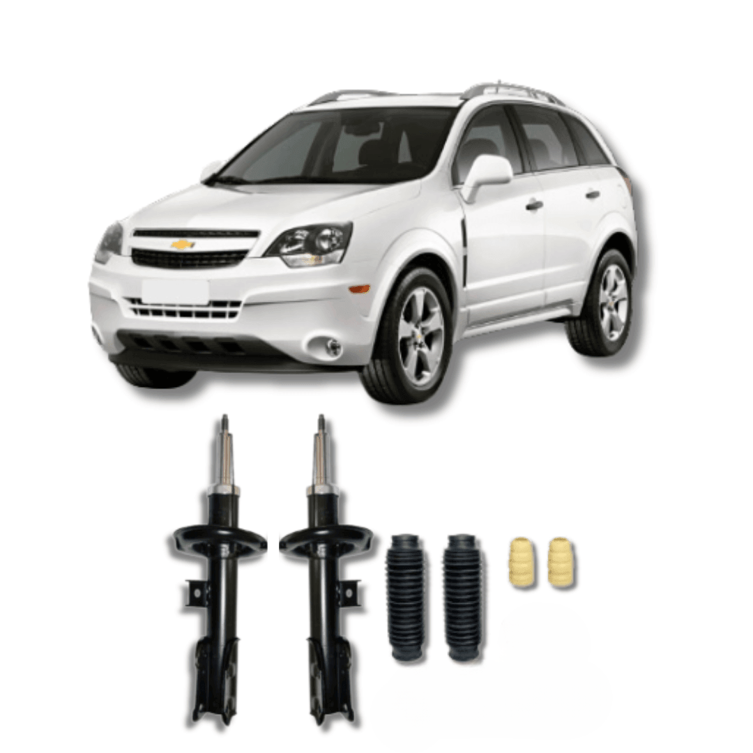 Amortecedores Dianteiros Captiva 2006 Até 2018 com Kit de Batentes e Guarda-Pó - Remanufaturado