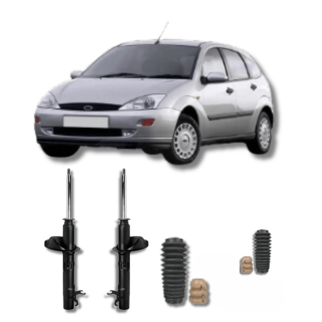 Amortecedores Dianteiros com Kit de Batentes e Guarda-Pó Ford Focus 2001 até 2008 - Remanufaturado