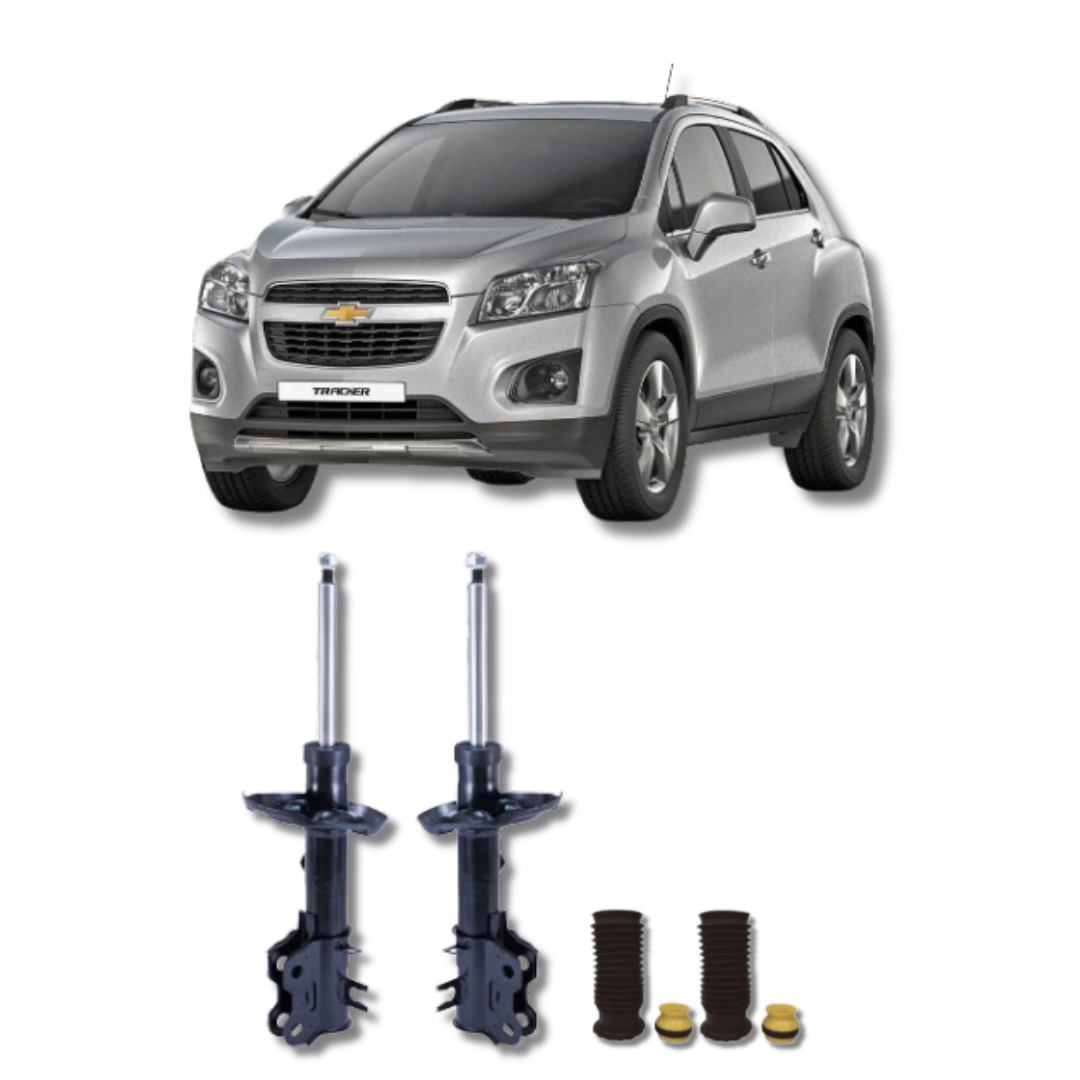 Amortecedores Dianteiros com Kit de Batentes e Guarda-Pó Chevrolet Tracker 2013 até 2020 - Remanufaturado