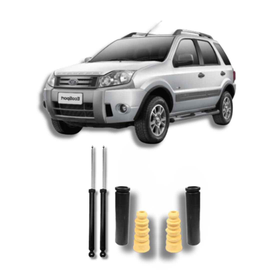 Amortecedor Traseiro com Kit de Batentes e Guarda-Pó EcoSport 2003 Até 2012 - Remanufaturado