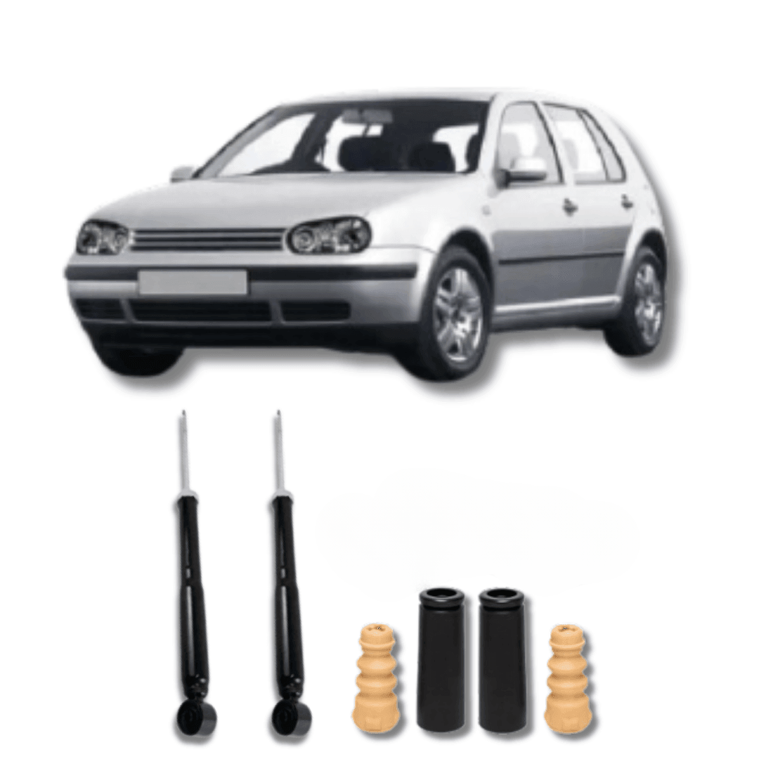 Amortecedor Traseiro com Kit de Batentes e Guarda-Pó Golf Moderno 1998 Até 2019 - Remanufaturado
