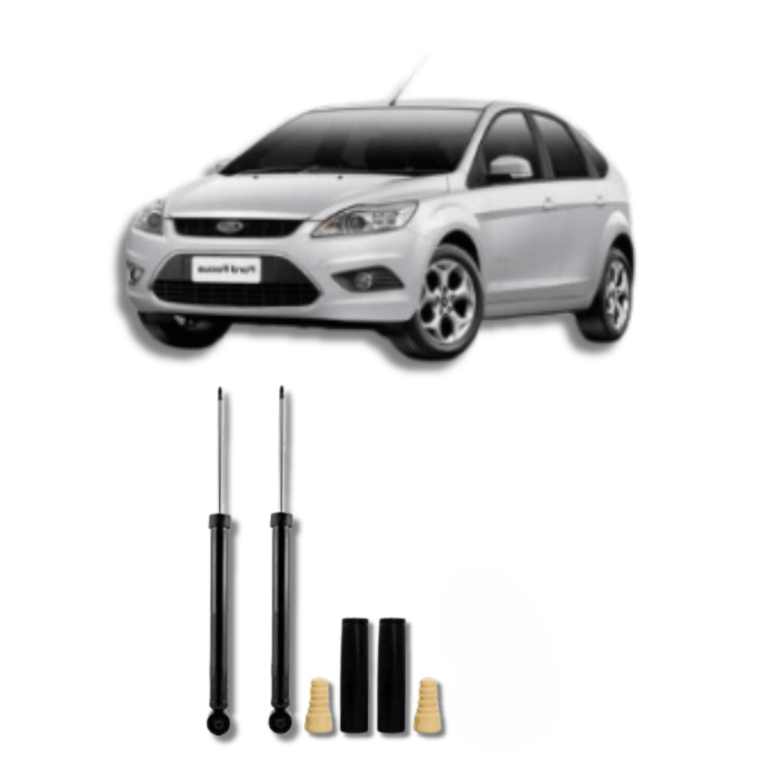 Amortecedores Traseiros com Kit de Batentes e Guarda-Pó Ford Focus 2009 até 2013 - Remanufaturado