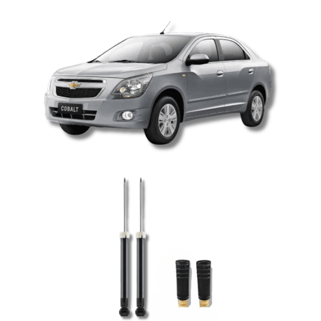 Amortecedor Traseiro Cobalt 2012 Até 2016 com Kit de Batentes e Guarda-Pó - Remanufaturado