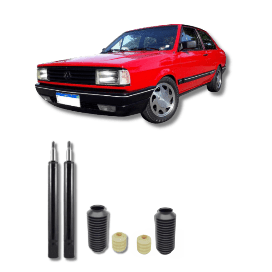 Amortecedores Dianteiros com Kit de Batentes e Guarda-Pó Gol Antigo/Quadrado 1980 Até 1994 - Remanufaturado