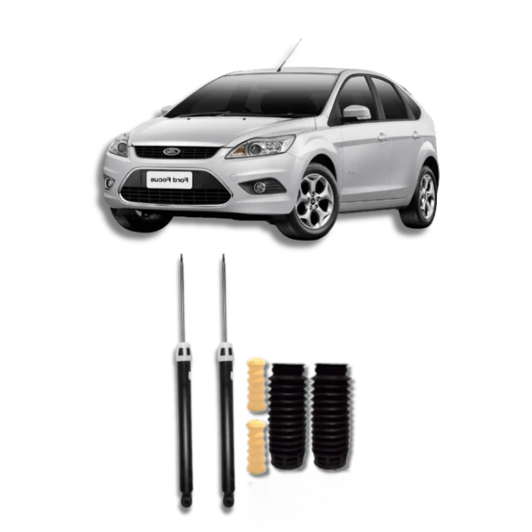 Amortecedores Traseiros com Kit de Batentes e Guarda-Pó Ford Focus 2014 até 2019 - Remanufaturado