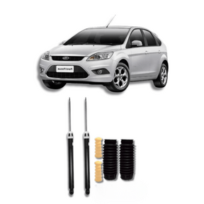 Amortecedores Traseiros com Kit de Batentes e Guarda-Pó Ford Focus 2014 até 2019 - Remanufaturado