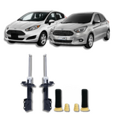 Amortecedores Dianteiros com Kit de Batentes e Guarda-Pó New Fiesta/Novo Ford Ká 2016 até 2021 - Remanufaturado