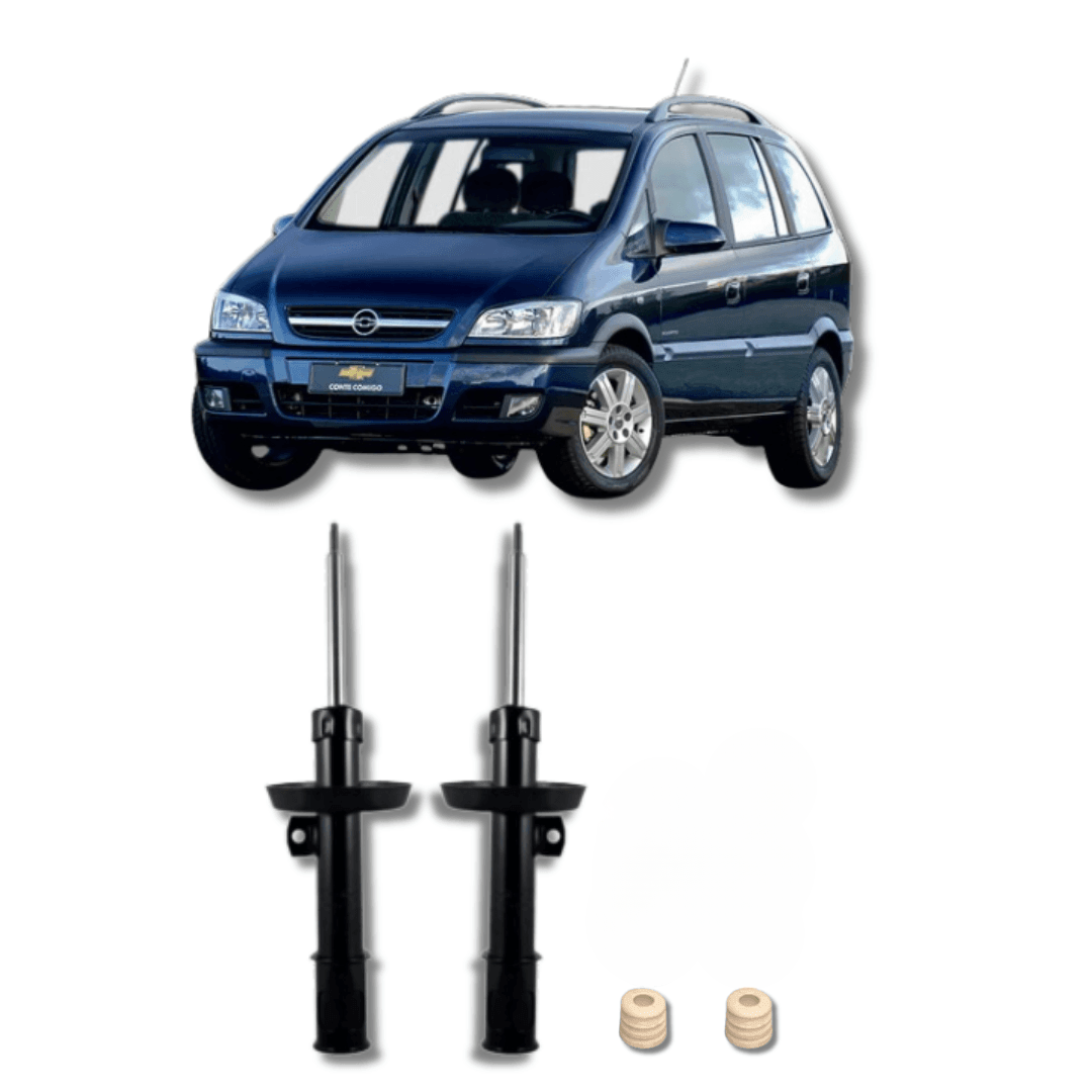 Amortecedores Dianteiros Zafira 2001 Até 2012 com Kit de Batentes e Guarda-Pó - Remanufaturado