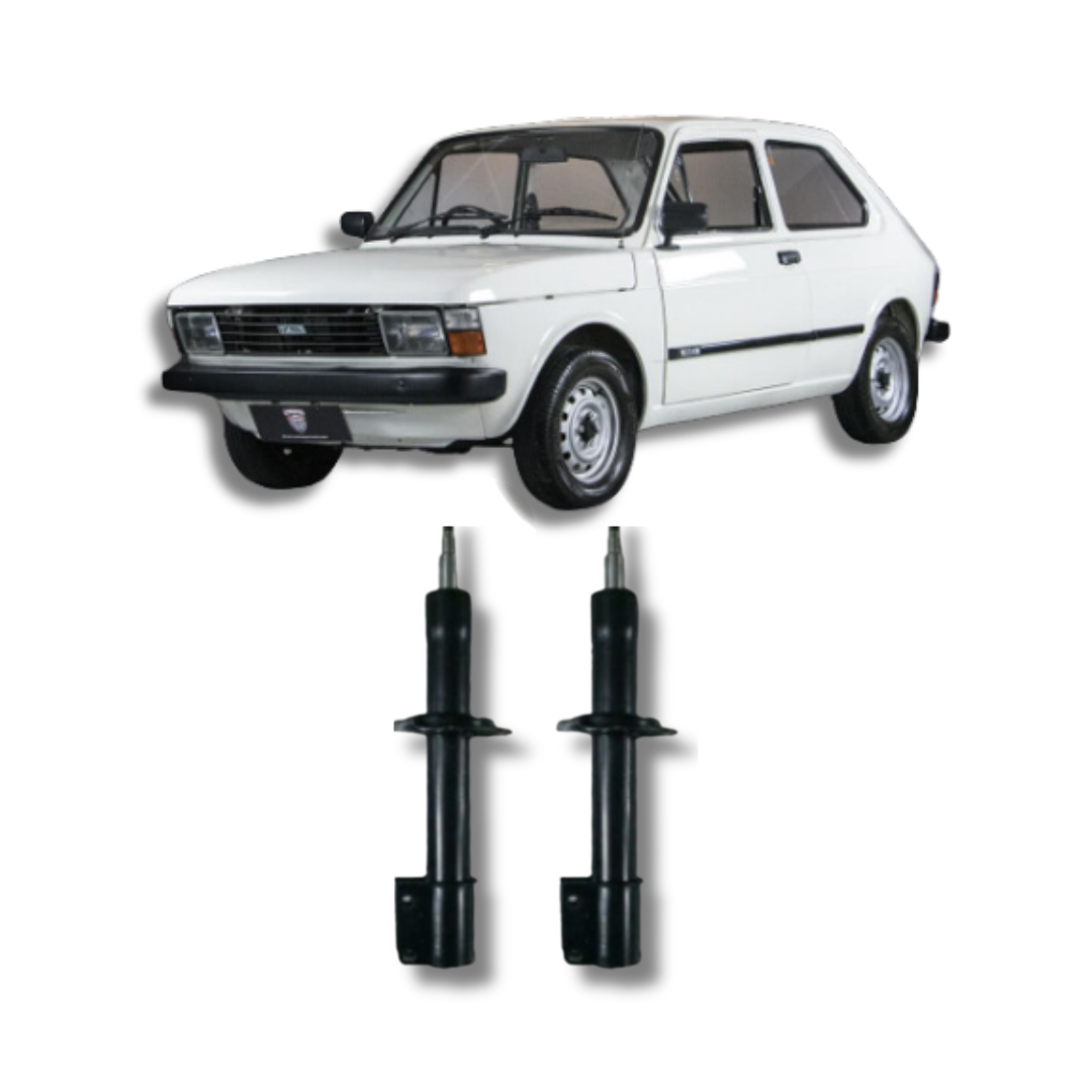 Amortecedores Dianteiros com Kit de Batentes e Guarda-Pó Fiat 147 1976 Até 1986 - Remanufaturad