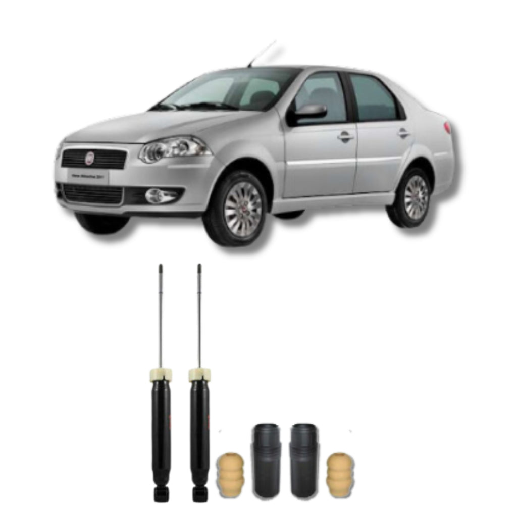 Amortecedor Siena e Palio Fire 2001–2011 – par traseiro com kit batente remanufaturado
