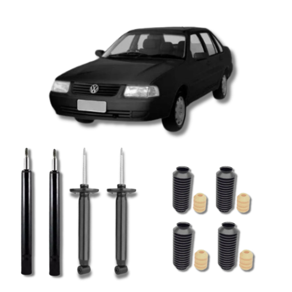 Amortecedor Santana G3 e G4 1998–2006 – kit completo com batente remanufaturado