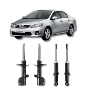 Amortecedor Corolla 2009–2014 – kit dianteiro e traseiro remanufaturado