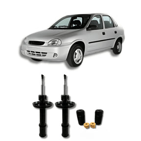 Amortecedor Corsa Classic e Celta 1995–2015 – par dianteiro com kit batente remanufaturado