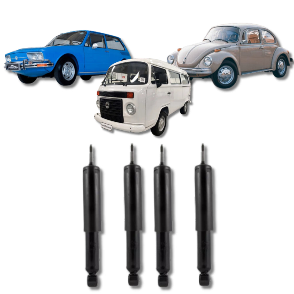 Amortecedor Fusca e Brasília c/ Pino 1969–1986 – kit dianteiro e traseiro remanufaturado