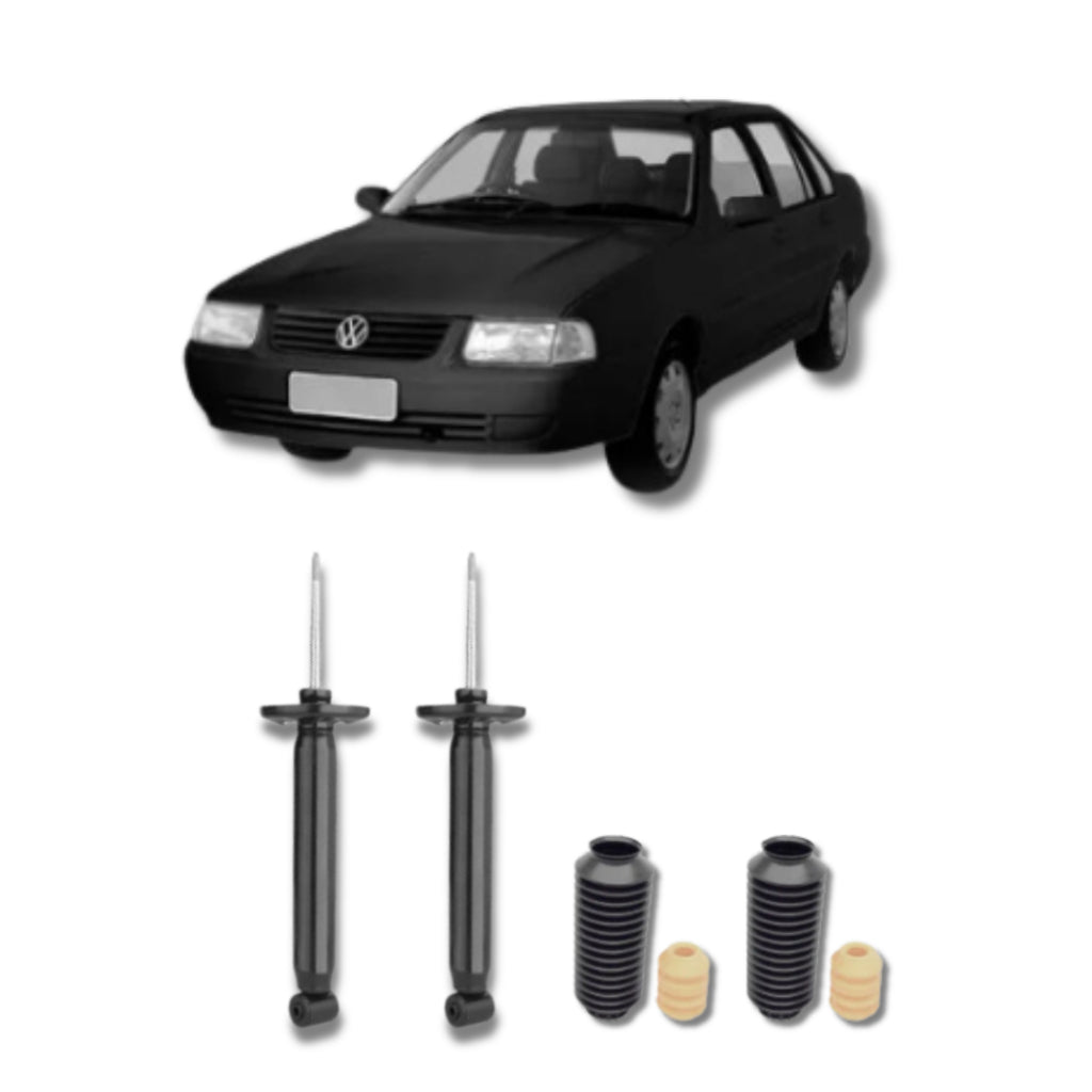 Amortecedor Santana G3 e G4 1998–2006 – par traseiro com kit batente remanufaturado