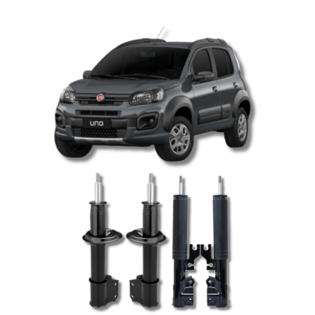 Amortecedor Uno Way 2008–2013 – kit dianteiro e traseiro remanufaturado
