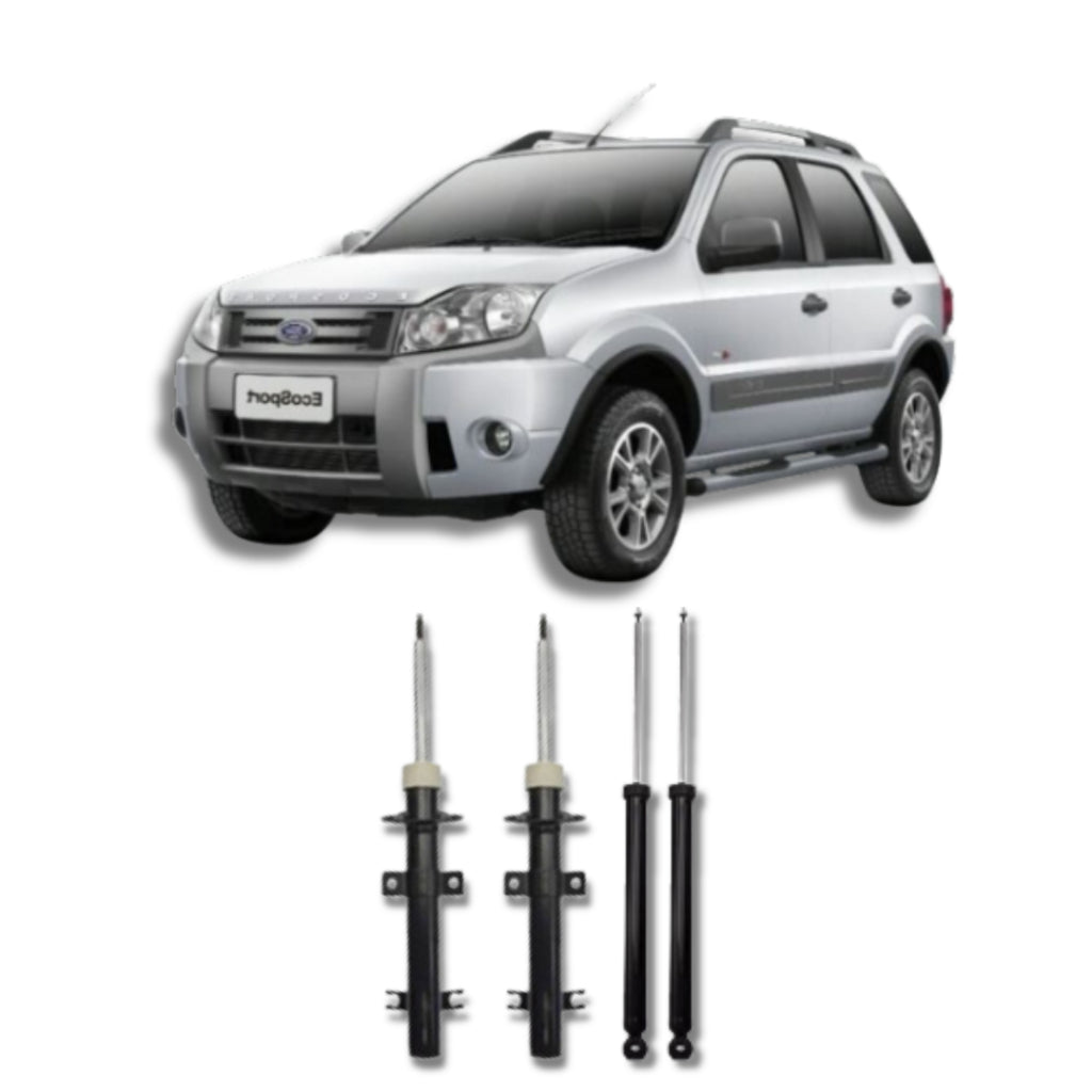 Amortecedor EcoSport 2003–2012 – kit dianteiro e traseiro remanufaturado