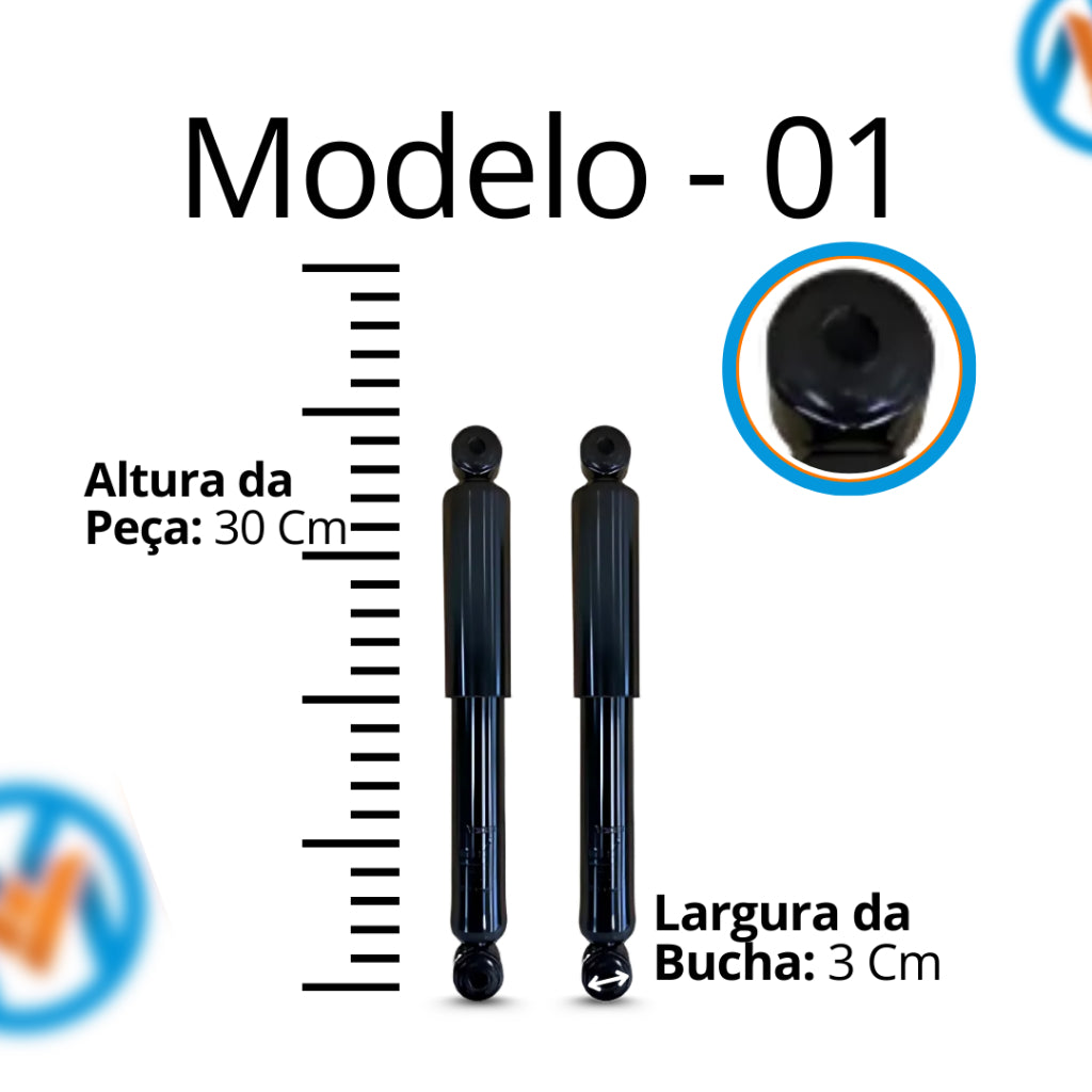Amortecedor Carretinha Carga Leve e Pesada – carga leve remanufaturado