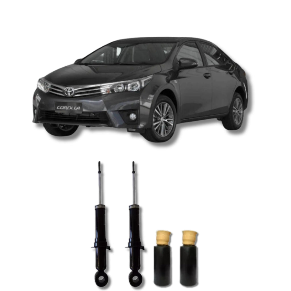 Amortecedor Corolla Altis 2015–2020 – par traseiro com kit batente remanufaturado