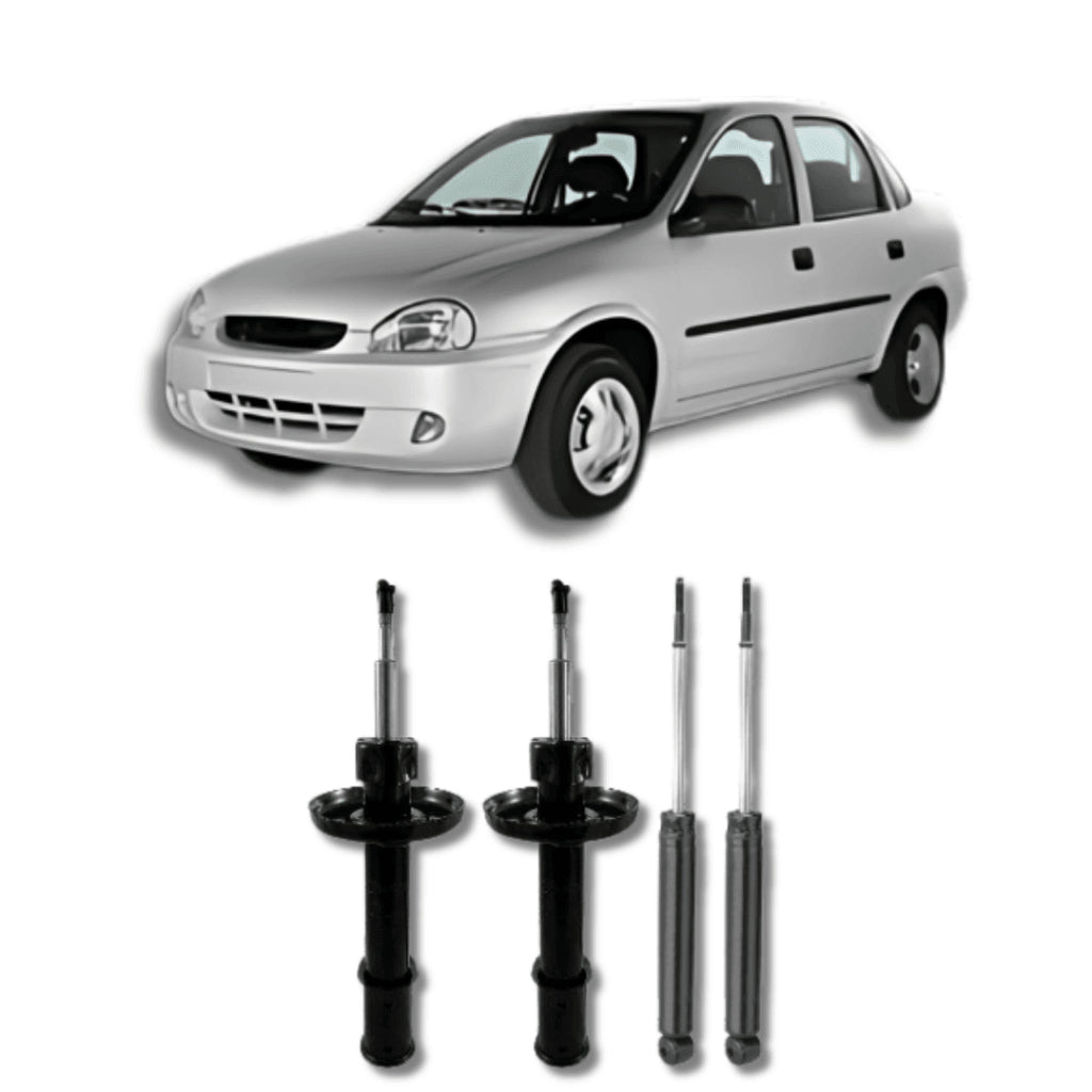 Amortecedor Corsa Classic e Celta 1995–2015 – kit dianteiro e traseiro remanufaturado