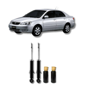 Amortecedor Corolla 2003–2008 – par traseiro com kit batente remanufaturado