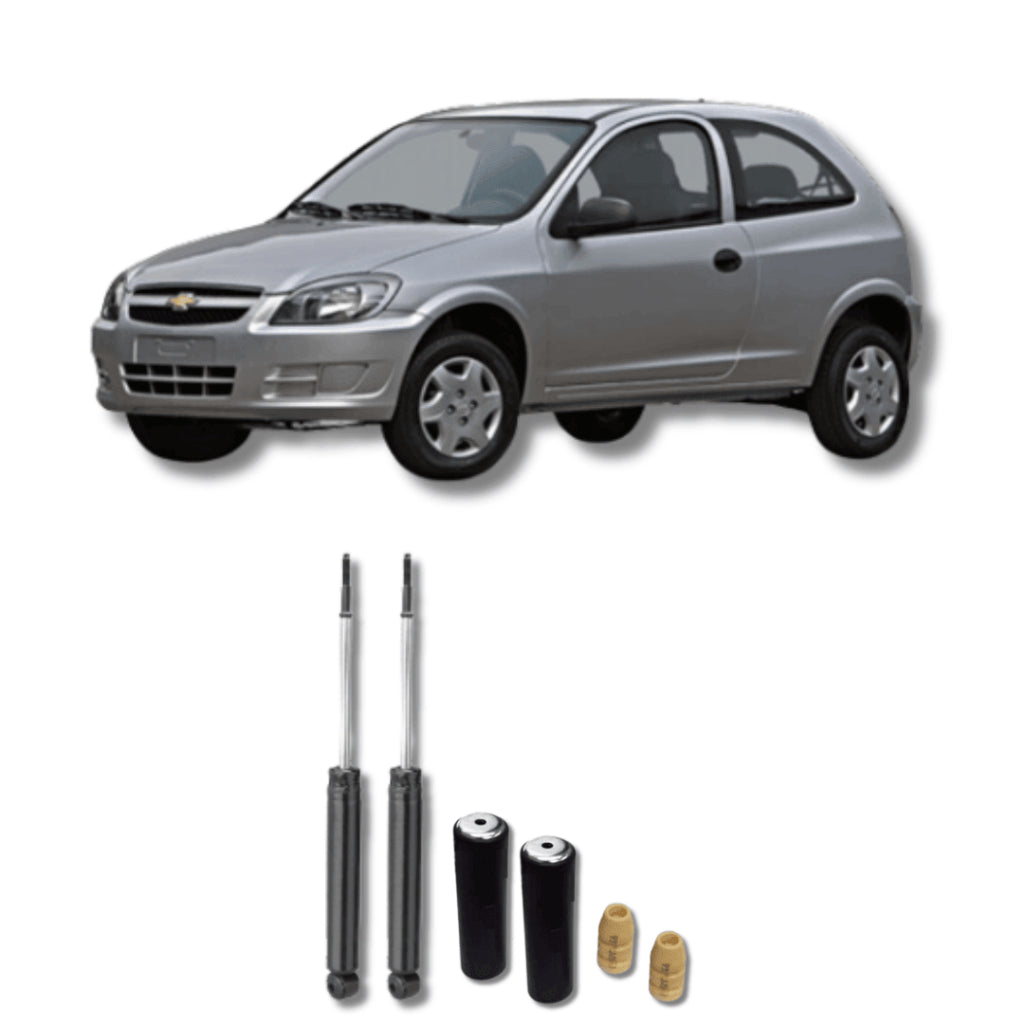 Amortecedor Corsa, Celta, Classic e Prisma 2000–2012 – par traseiro com kit batente remanufaturado
