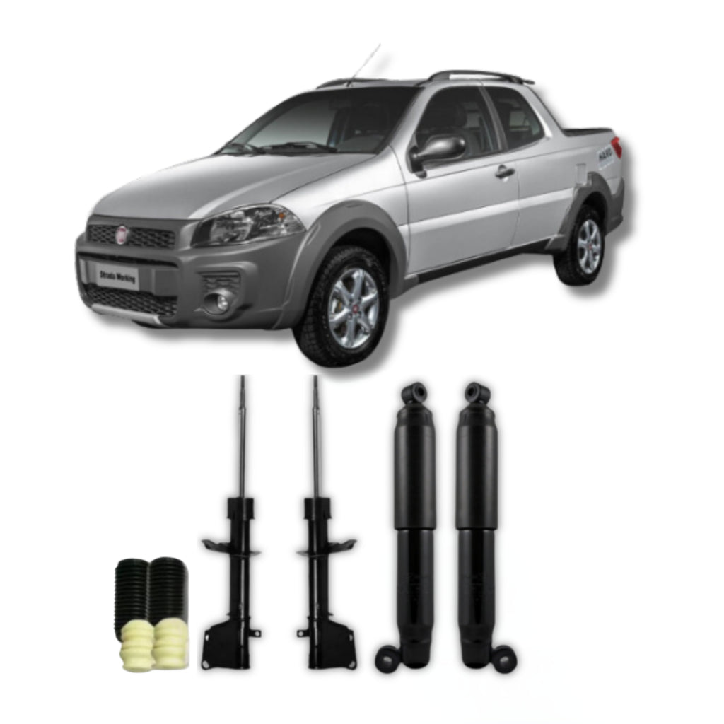 Amortecedor Strada Fire 2002–2017 – kit completo com batente remanufaturado