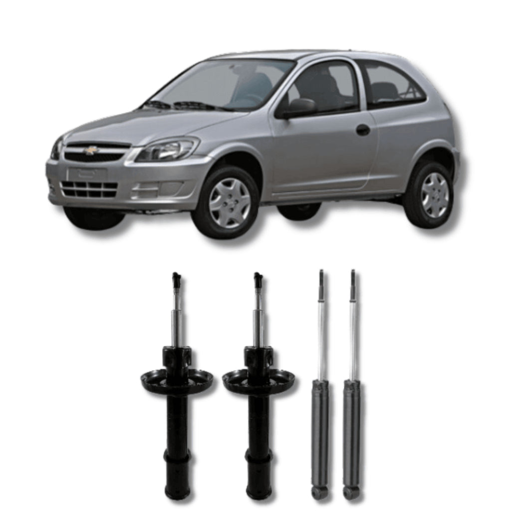 Amortecedor Corsa, Celta, Classic e Prisma 2000–2012 – kit dianteiro e traseiro remanufaturado
