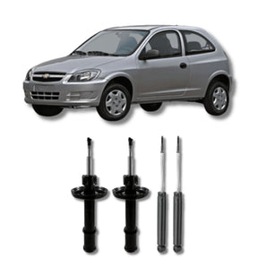 Amortecedor Corsa, Celta, Classic e Prisma 2000–2012 – kit dianteiro e traseiro remanufaturado